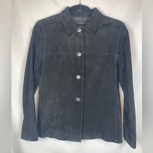 Lord & Taylor Black Suede Jacket